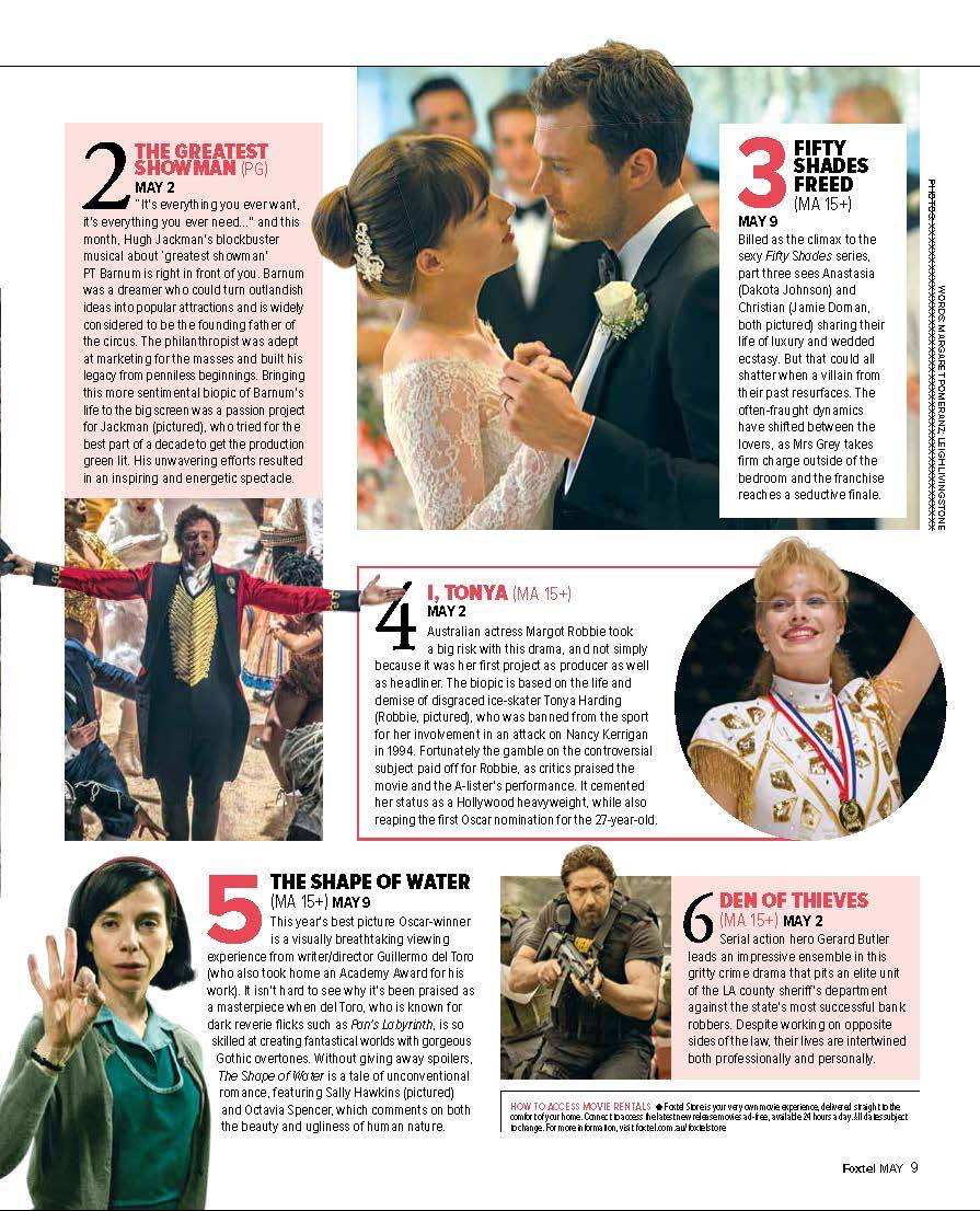 Foxtel Store's new movie releases in May