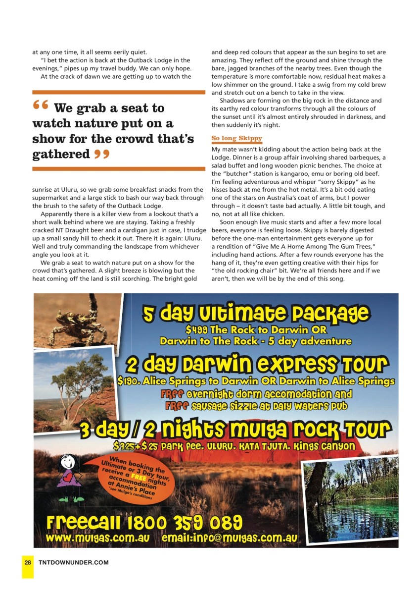 Uluru (TNT Downunder magazine)