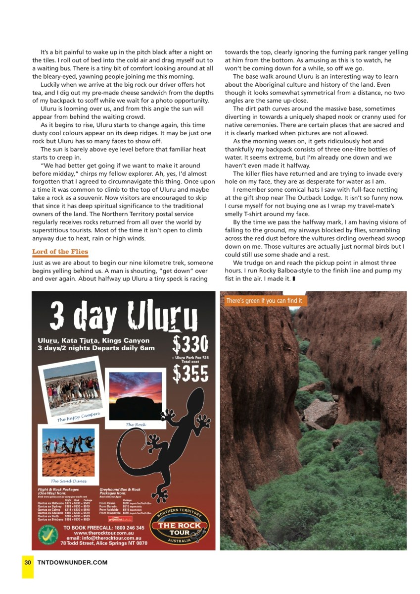 Uluru (TNT Downunder magazine)