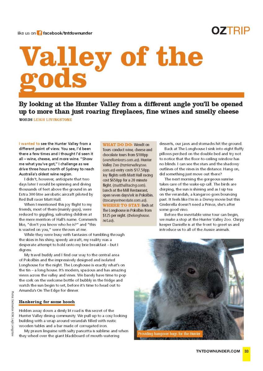 Hunter Valley (TNT Downunder)