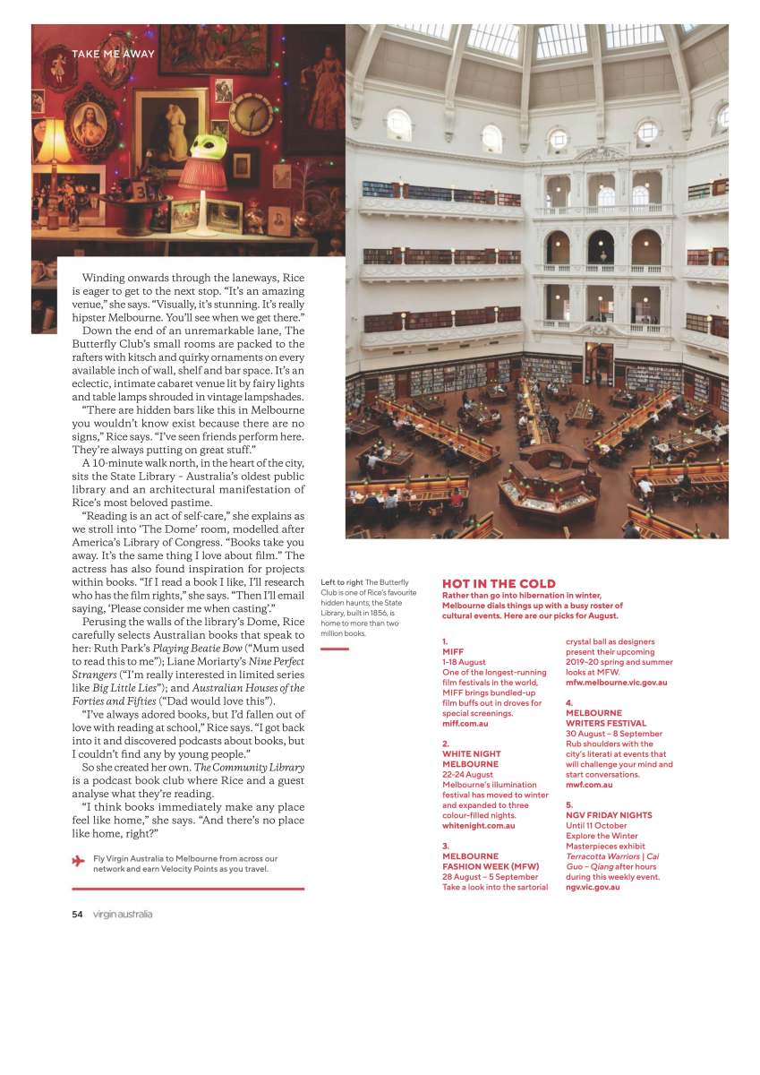 Actress Angourie Rice in Melbourne